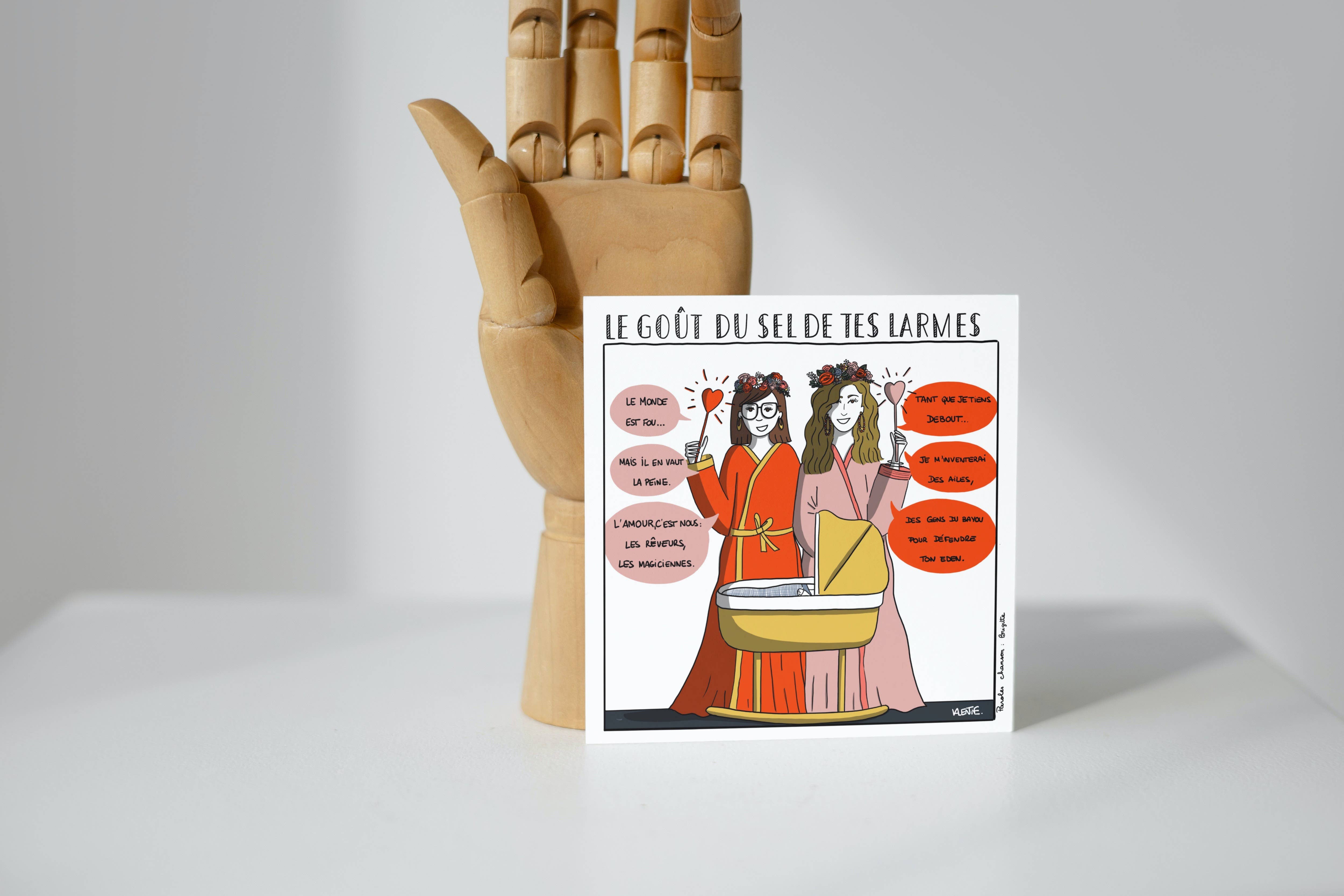 Les crayons de Valentine - Wholesale Everyday Greeting Card - Map - Brigitte1
