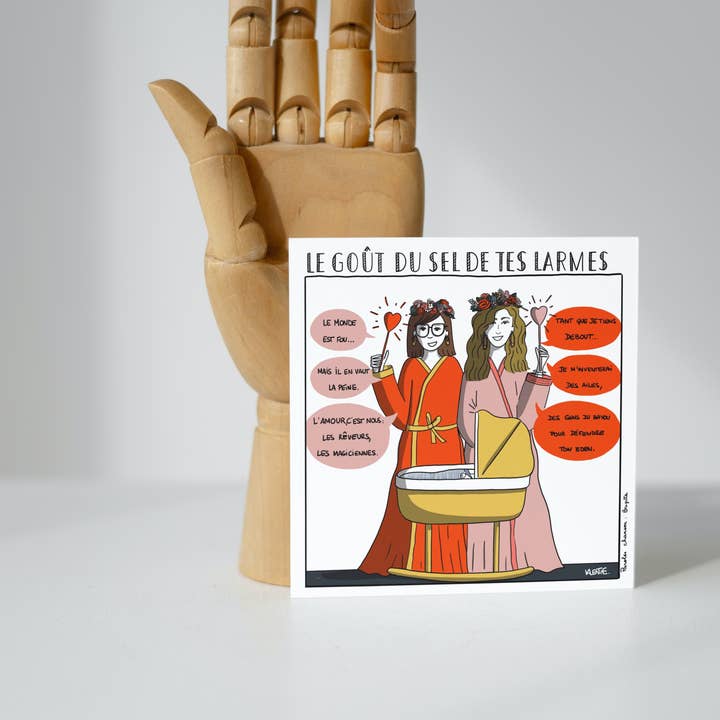 Les crayons de Valentine - Wholesale Everyday Greeting Card - Map - Brigitte1