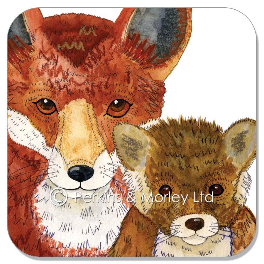 Perkins & Morley – wholesale Coasters – red fox family coaster0