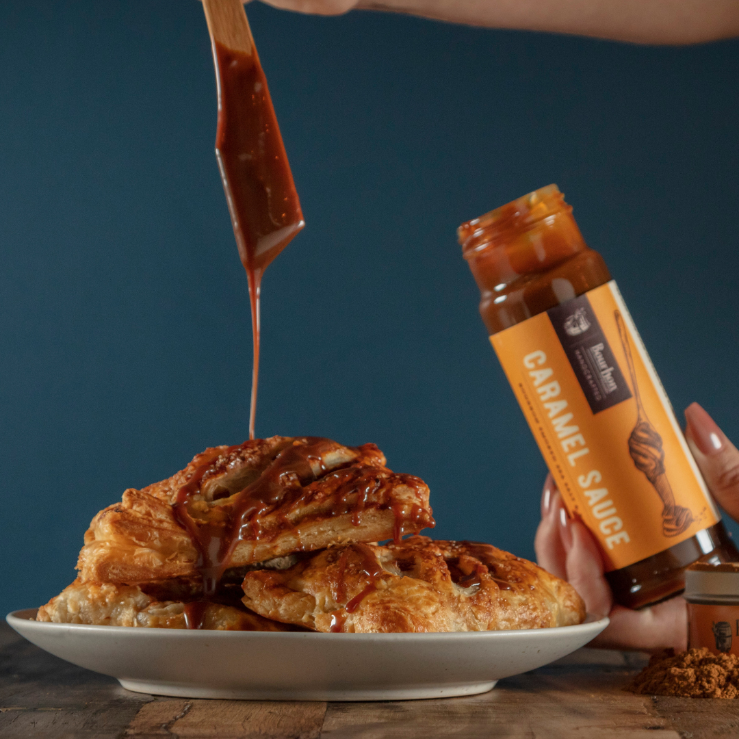 Bourbon Barrel Foods - Wholesale Caramel Sauce - Caramel Sauce - Bourbon Smoked Sea Salt & Bourbon1