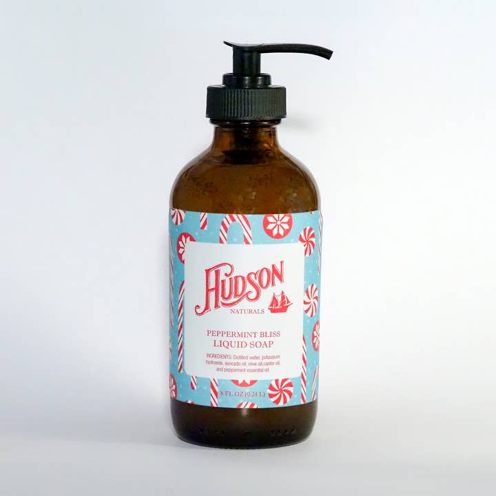 Peppermint Bliss Liquid Soap for wholesale by Hudson Naturals