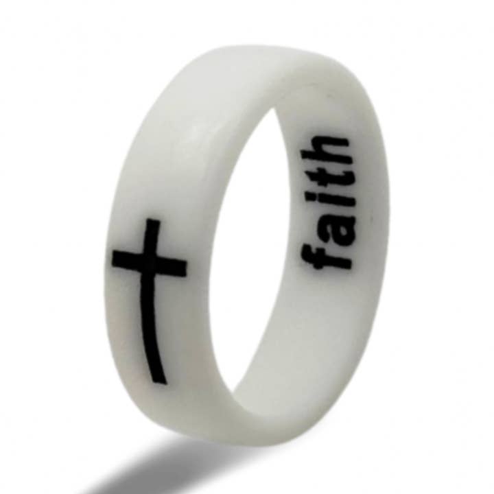 Flip Reversible cross / faith ring for wholesale by Flip Rings