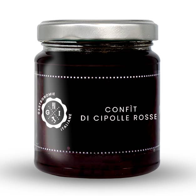 Confit Cipolle Rosse con riduzione di Barbera e Aceto 110 gr per la vendita all'ingrosso da parte di Gastronomie Italiane