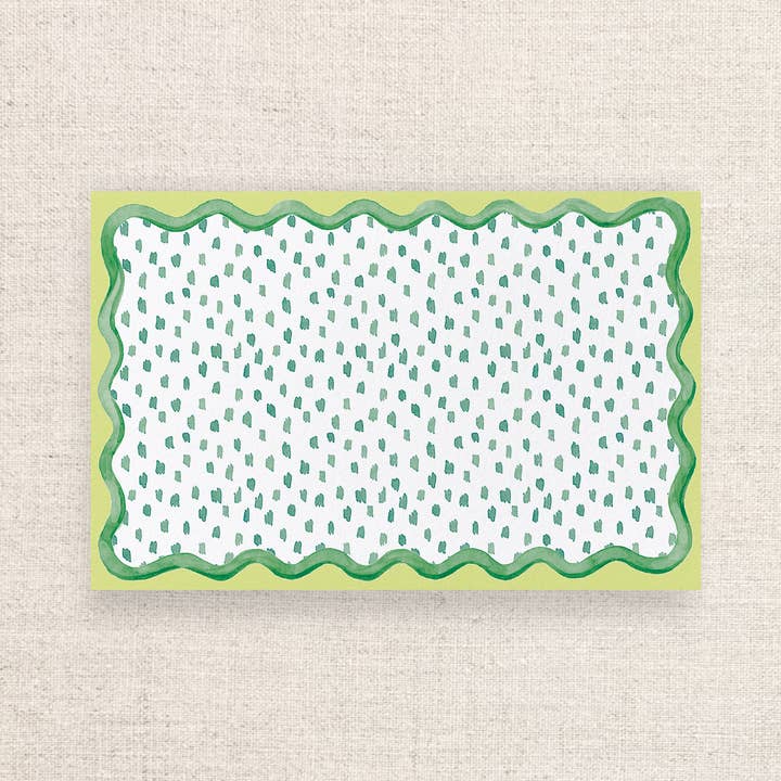 Ellen Davis Creative - Vendita all'ingrosso Tovagliette monouso - Tovagliette di carta a pois verdi | Set di 241