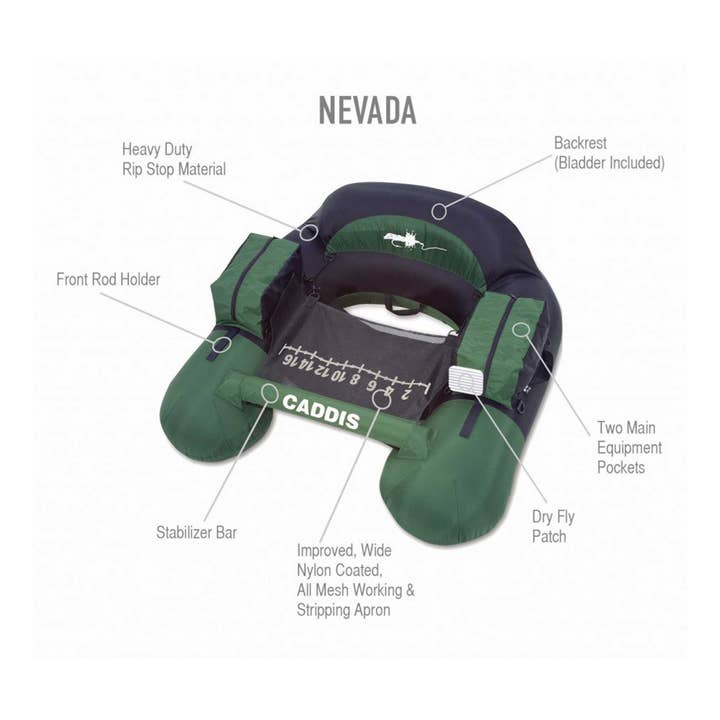 Caddis Sports - Wholesale Inflatables - Nevada Float Tube