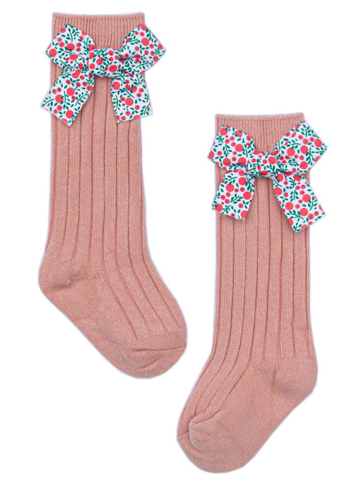 Chaussettes Roses Floral Bow pour la vente par Arc de Noa