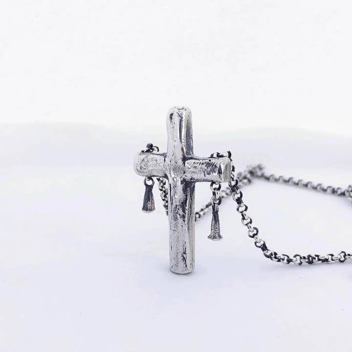 Thomas Cross - Collana con pendente in argento sterling 925 con catena per donna per la vendita all'ingrosso da parte di LuminaSalina