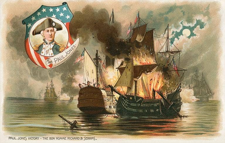 Found Image Press - Wholesale Postcard - Postcard PT-191 Naval Battle, Bon Homme Richard0