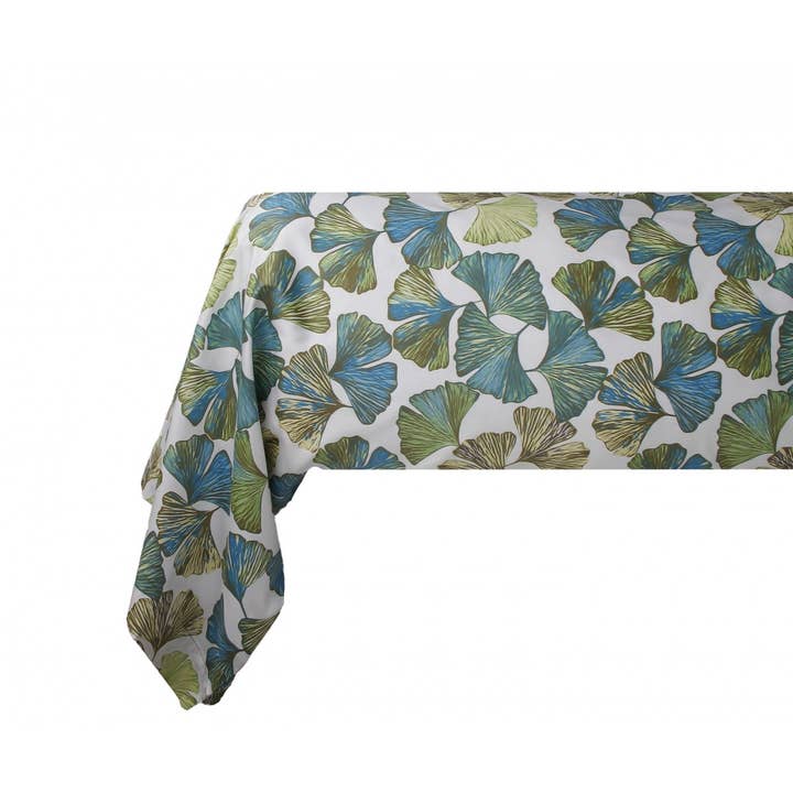 Ginkgo printed cotton satin bolster case 43x185 cm for wholesale by BLANC AVENUE