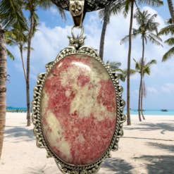 World Gems Jewelry LLC - Wholesale Individual Charm/Pendant - Rosaline Stone Pendant - Body Healer!