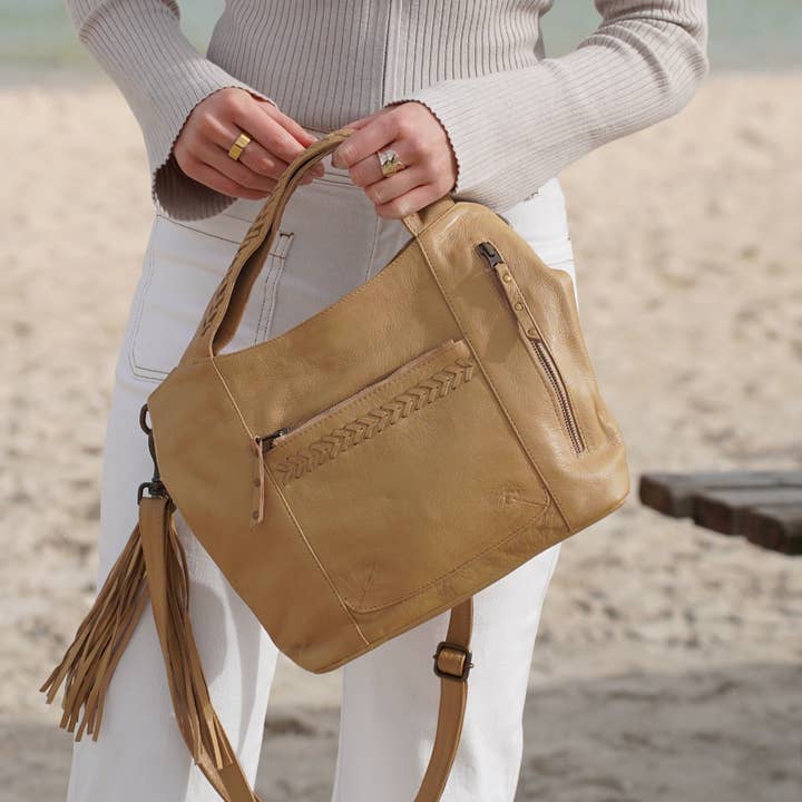 Cadelle Leather - Wholesale Crossbody bag – Women's - Reese Crossbody | Camel6