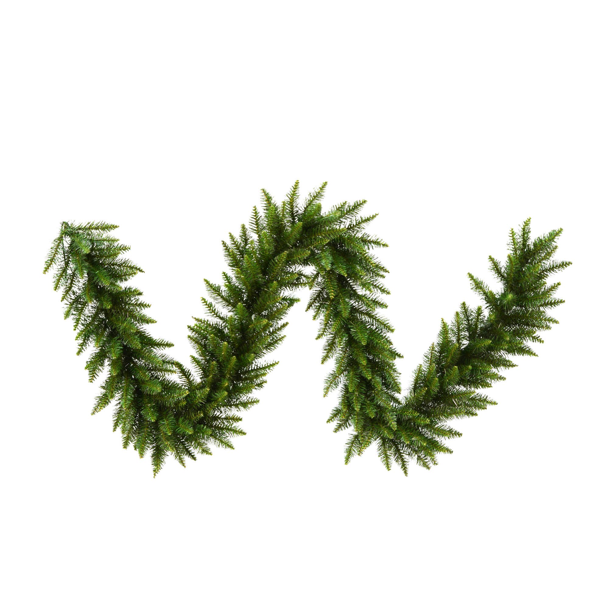 Green Vickerman 9' x 14" Camdon Fir Garland 260 Tips for wholesale on Faire0