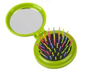 Curious Minds Toys - Vendita all'ingrosso Spazzola/pettine - 1 spazzola per capelli pieghevole compatta con specchio2