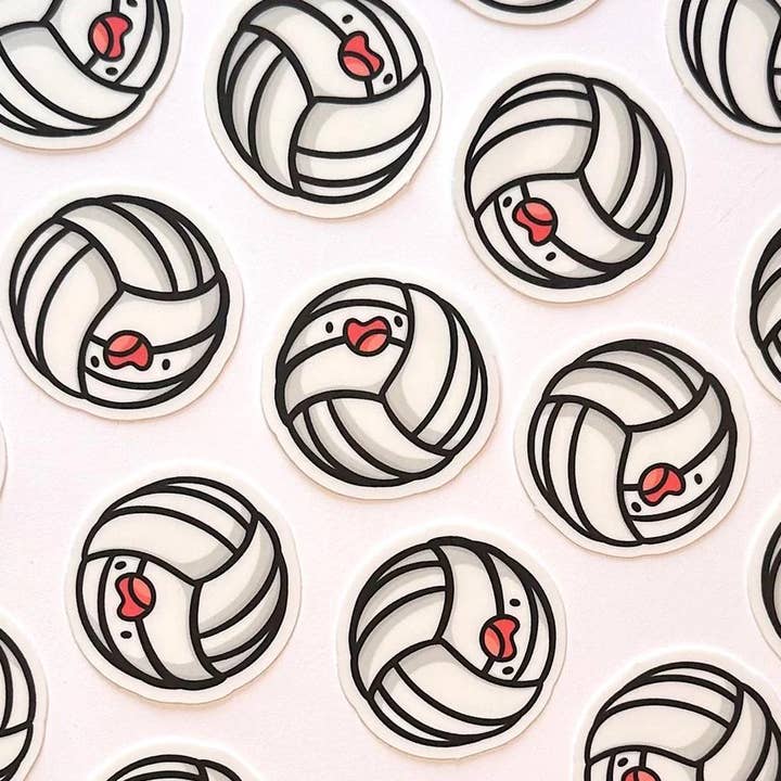 Shop Emily M - Wholesale Sticker - Volleyball Mini Sticker1