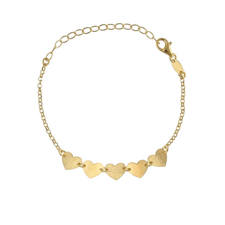 Harttextuur armband El Gesto in zilver voor wholesale door Victoria Cruz