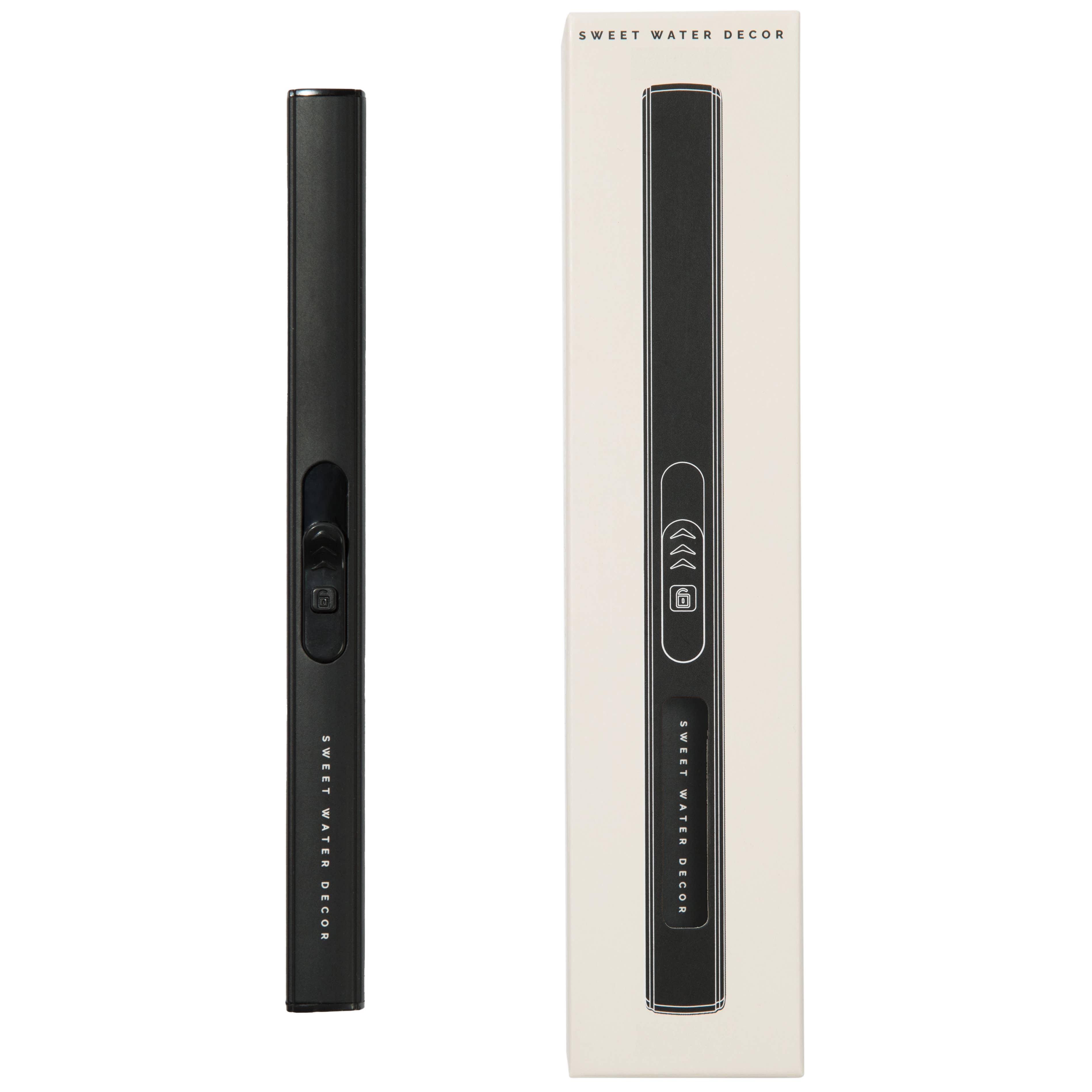 Sweet Water Decor - Wholesale Aansteker - Zwarte oplaadbare elektrische aansteker - woondecoratie en cadeaus11