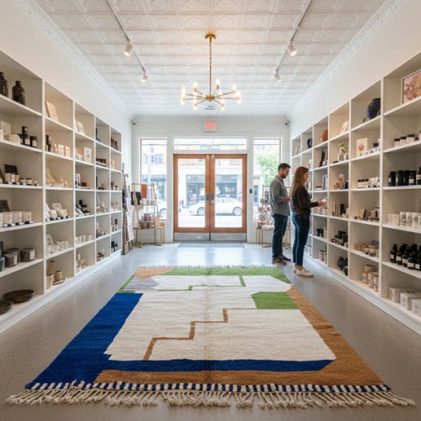 Tapete Confortável e Elegante Tapete Marroquino Beni Ourain - Tapete de Lã para Quarto por atacado de woolsouk ( We handle U.S. import procedures for you )