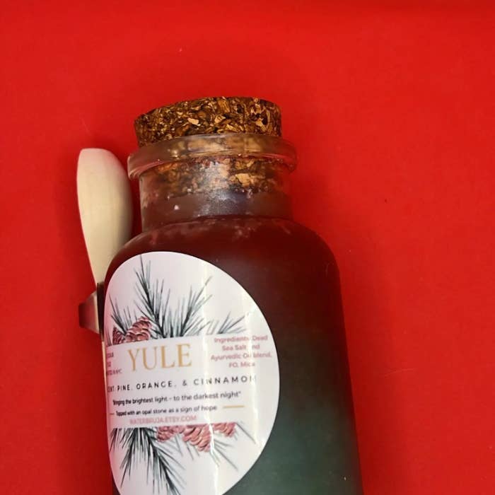 WaterBruja - Wholesale Bath Salt/Scrub Scoop - Yule Salt Scrub, Winter Holiday Scrub, Crystal Bath, Opalite4