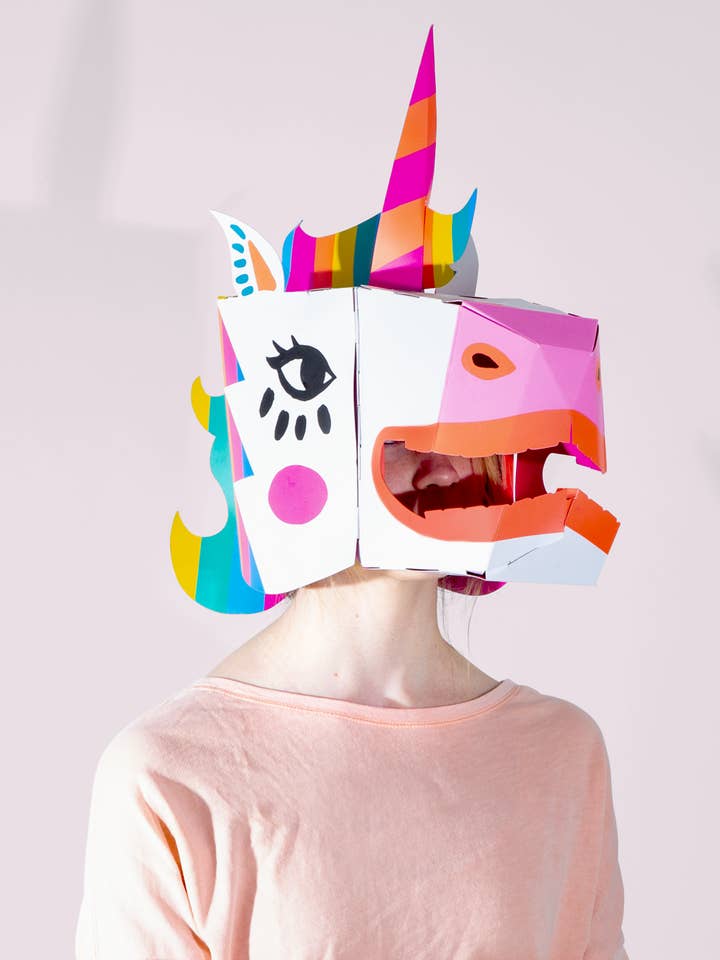 OMY - Wholesale Costume - Kids - 3D kid and adult unicorn Mask