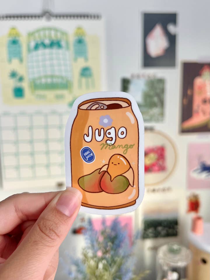 Jugo de Mango Sticker - Mexicanske snacks, drikkevarer for engroshandel hos Marlene Vega Studio