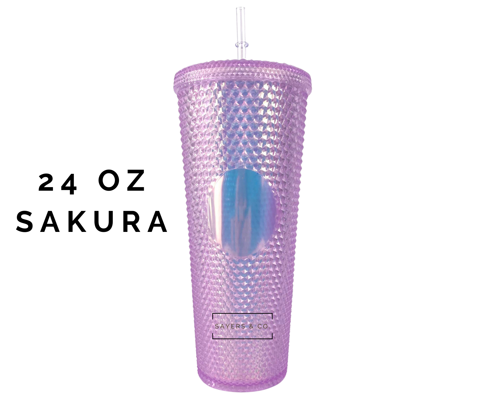 Sayers & Co. – wholesale Isolerade dryckesvaror – Anpassad logoisolerad tumlare med halm - 24oz23