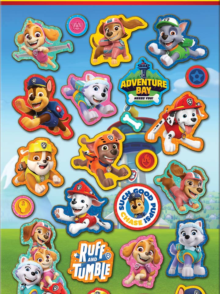 Pacote de Autocolantes Metalizados dos Amigos Patas da Patrulha Pata por atacado de Paper Projects Ltd