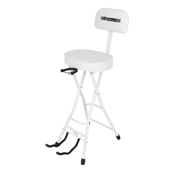 5Core Guitar Stool 3.15" Chair w Backrest Foldable Seat for wholesale by K Cube Inc