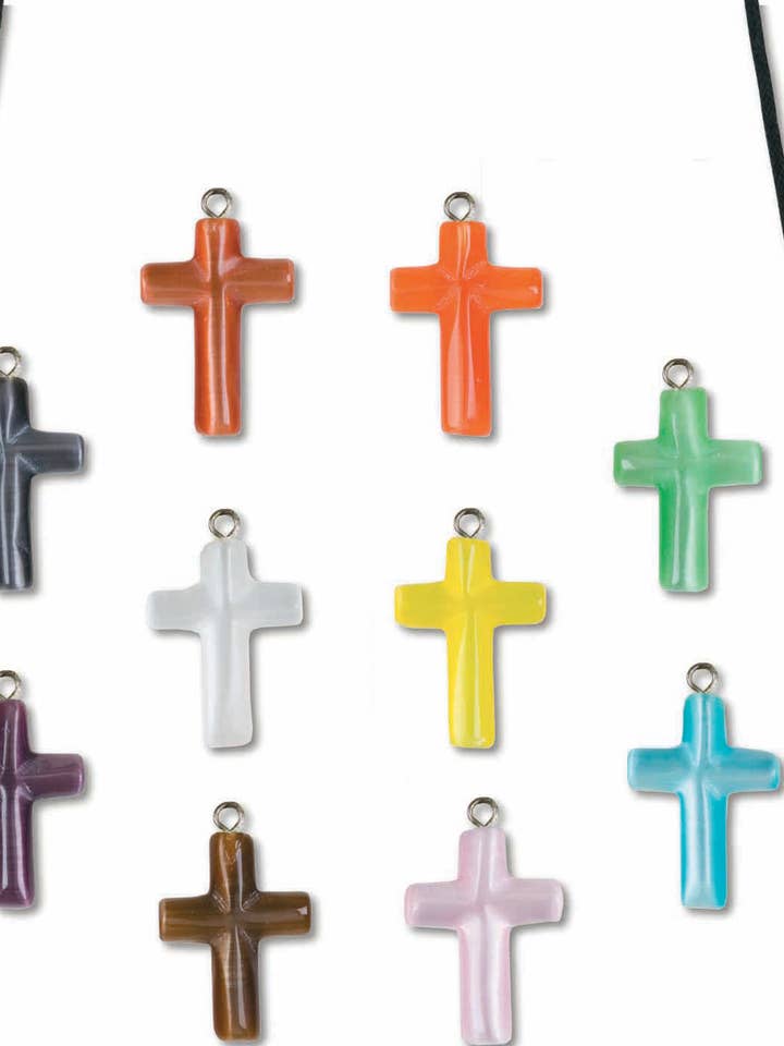 Pack-12 Cat's Eye Cross Necks for wholesale by H.J. SHERMAN COMPANY, INC.