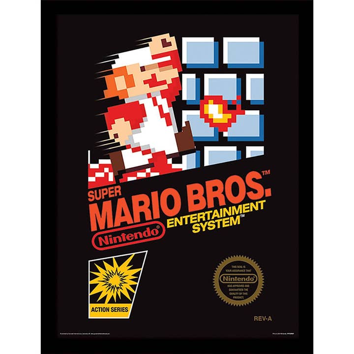 Pyramid International - Wholesale Art Print - Super Mario Bros. (Nes Cover) Art Print