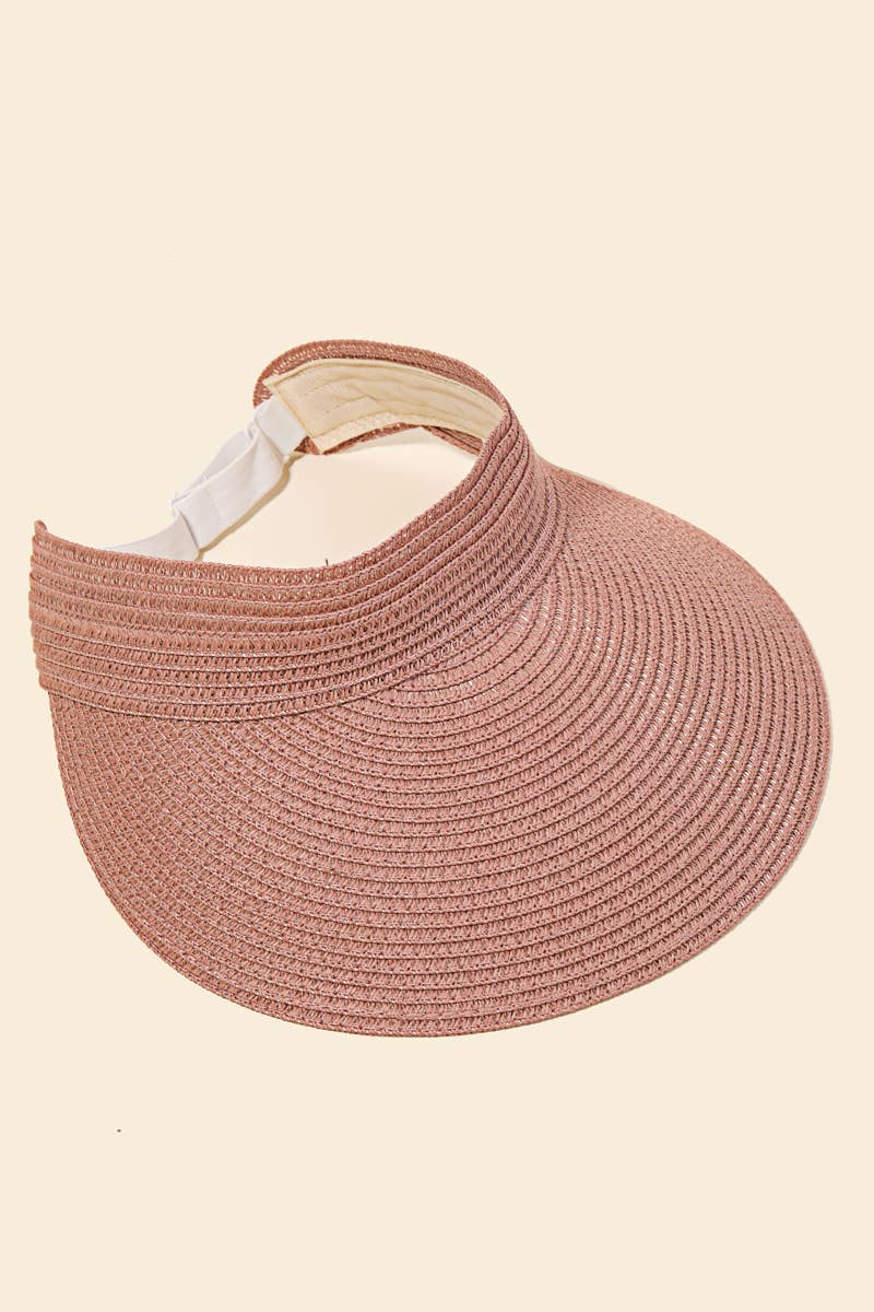 Anarchy Street - Wholesale Visor - Women's - Natural Straw Fashion Visor0