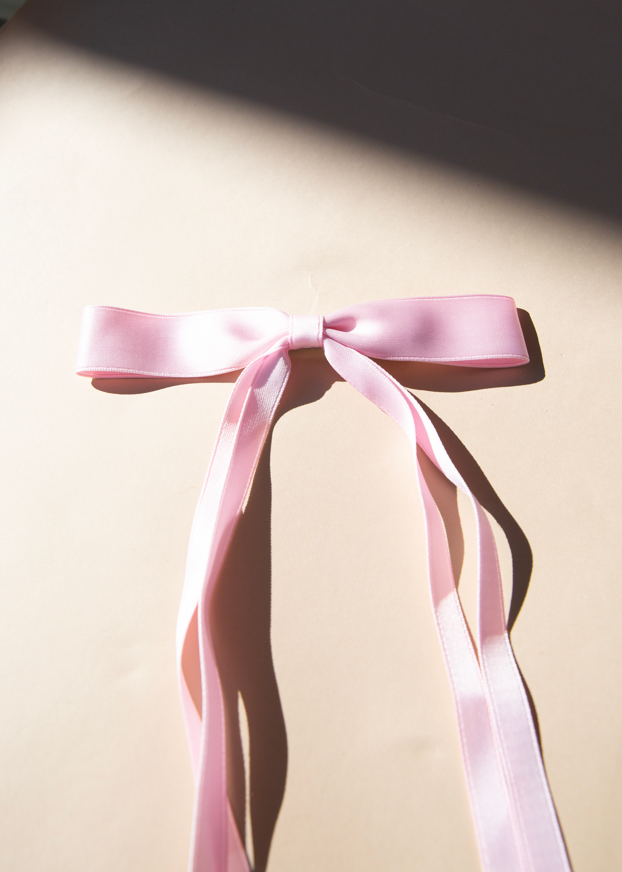 RIBBON BOW, LIGHT PINK