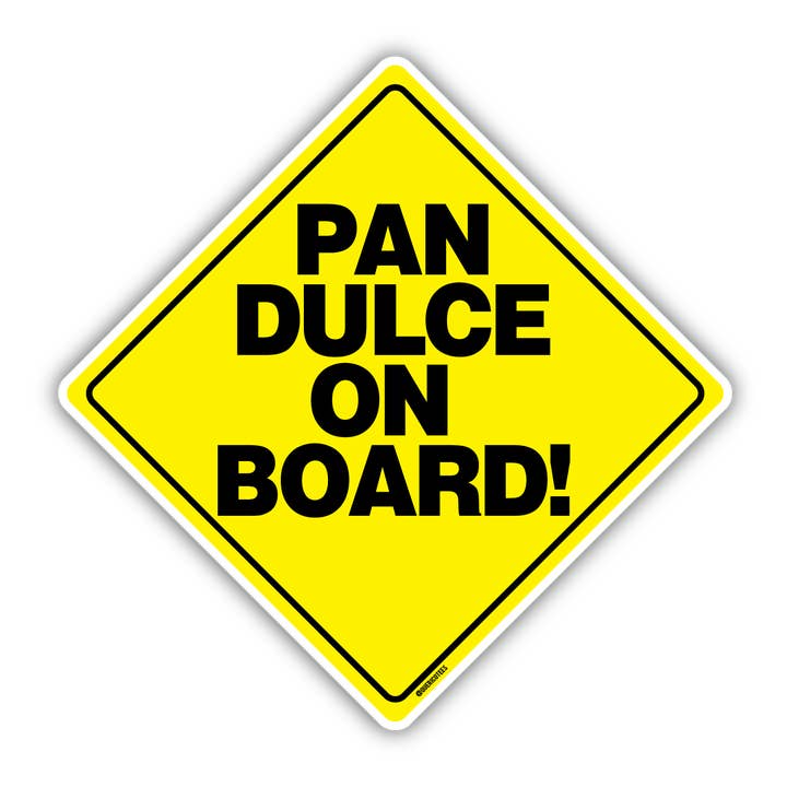 Pan Dulce on Board Sticker for wholesale by Que Rico T-Shirt Co.