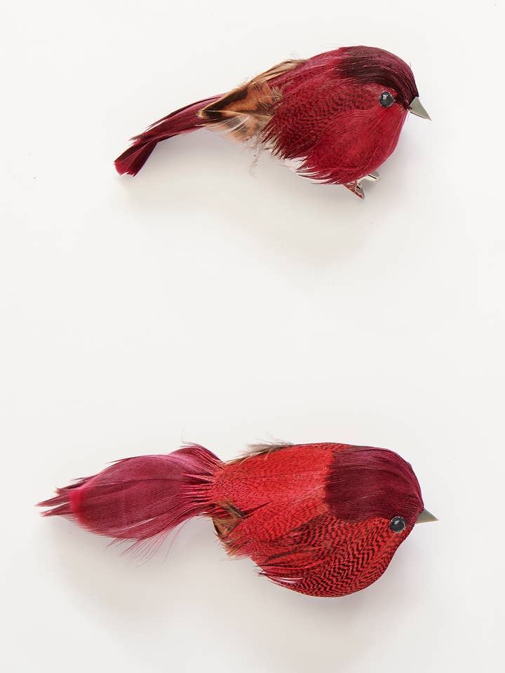 3" Feathered Bird with Metal Clip for wholesale by WORTH IMPORTS