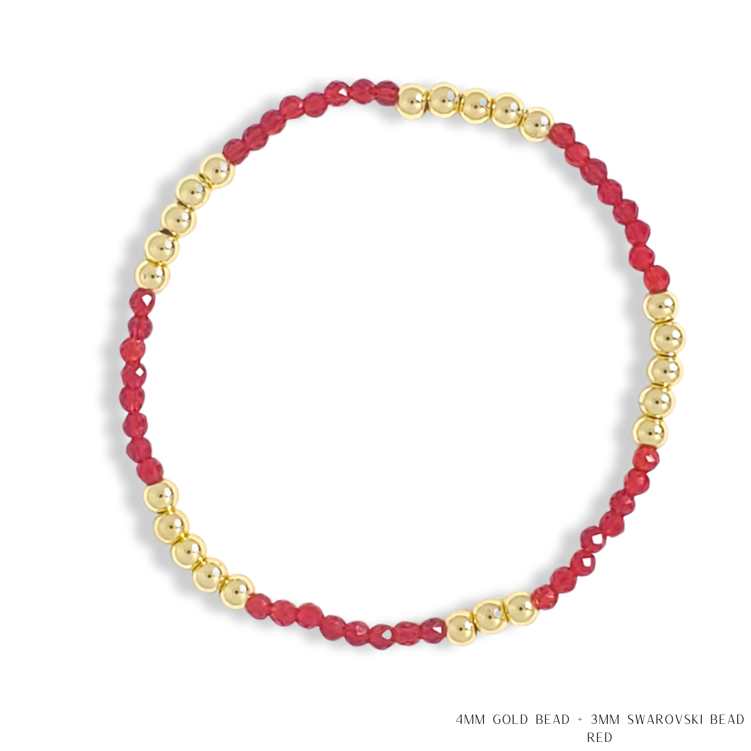 Savvy Bling - Vendita all'ingrosso Bracciale con perline - Bracciale con Perline in Oro e Cristalli Swarovski - Più Colori34