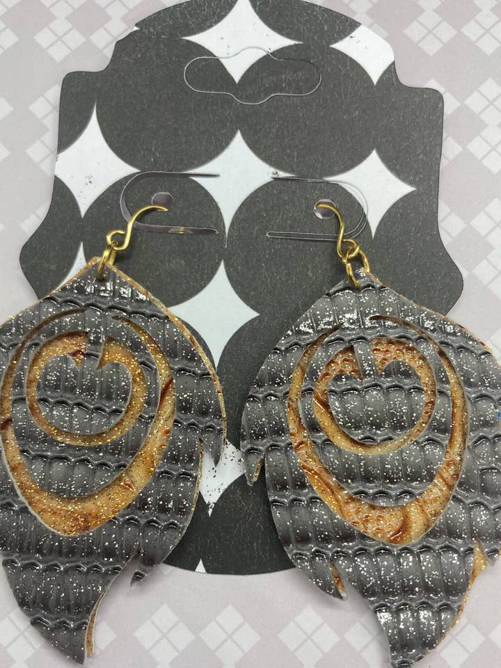 Faux Leather Layered Feathers for wholesale by Mr. Mediocrates