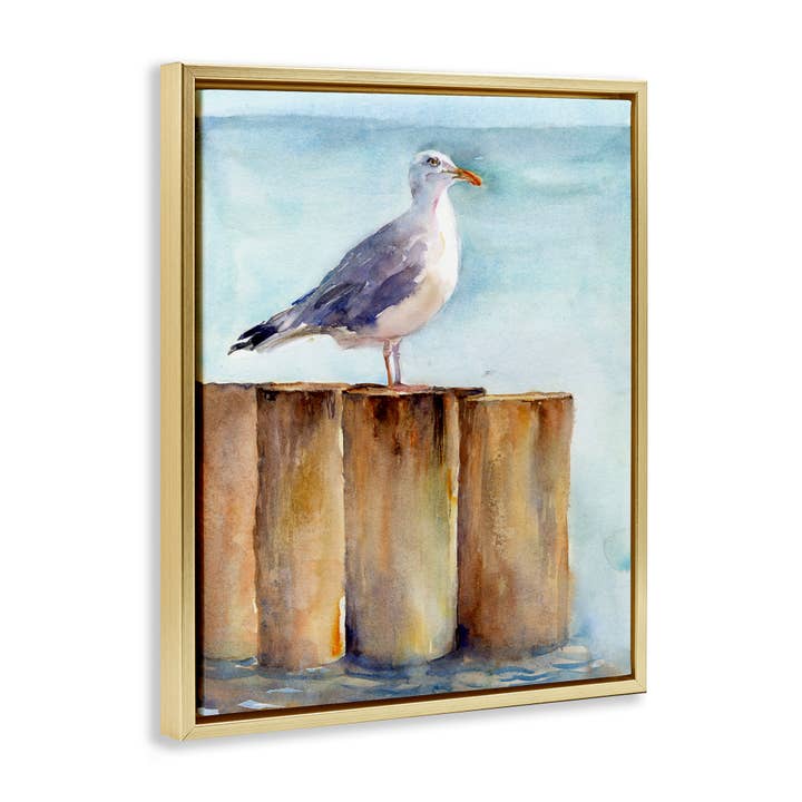 Stupell Industries - Wholesale Wall Sign - Seagull's Perch by Sea - Framed Wall Art17