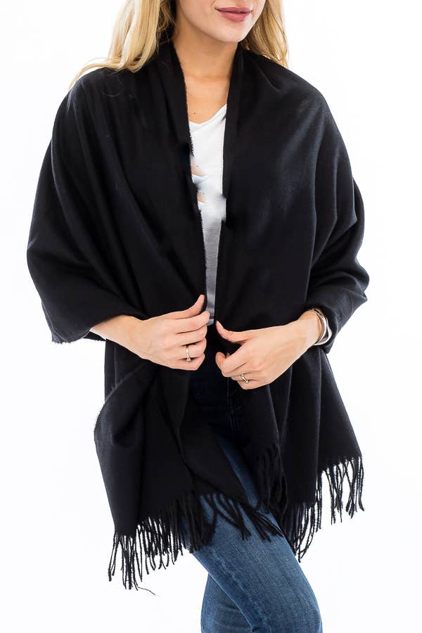Cap Zone - Wholesale Sjaal - Dames - Oversized sjaal en omslagdoek van echt ongeverfde wol en sky cashmere6