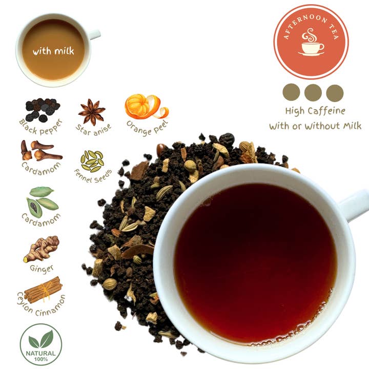 Masala Assam Svart Tiger Chai Löste för wholesale av maNASA Tea