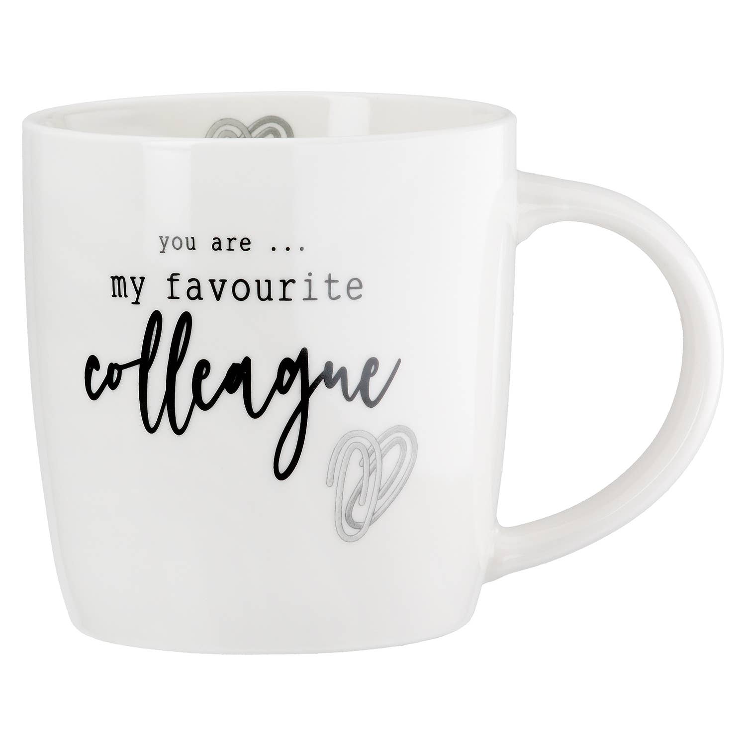 noir/blanc Tasse/mug Favourite Collegere, H.9 cm en vente sur Faire0
