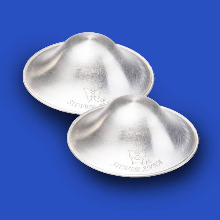 Silveranna Silver Nursing Cups - Wholesale Nursing Pillow/Pad - Maternity - Silveranna® 925 Silver Nipple Shields1