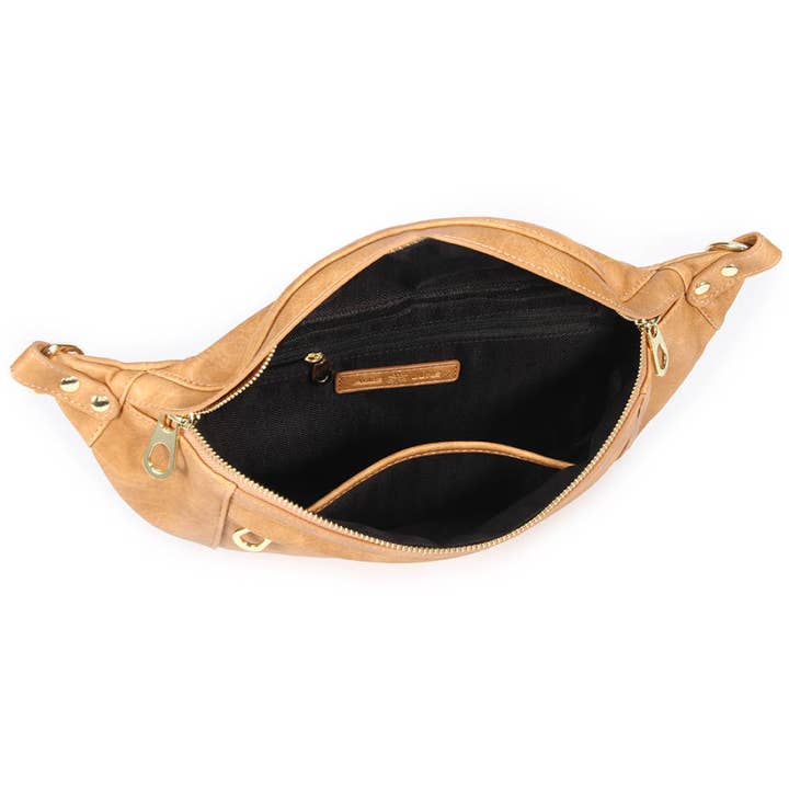 ALLIE JUNE - Vendita all'ingrosso Marsupio - Donna - Borsa a tracolla Cinnamon Poppy con cinturino in diamanti nero/oro