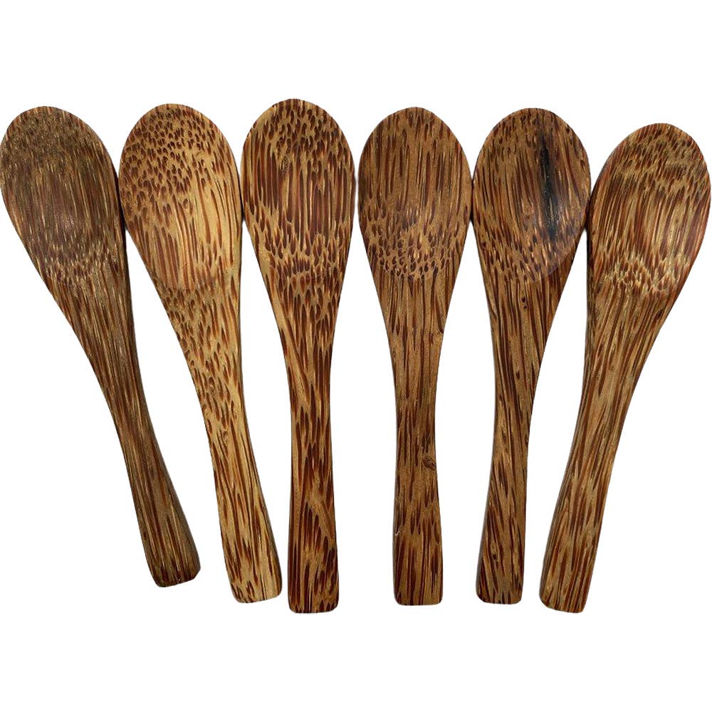 VIE – Colher de cozinha por atacado – Colher de madeira de coco, miniatura 12cm2