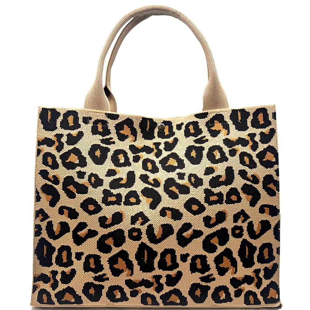 JOIA ACCESSORIES – wholesale Tote bag – Women's – ANIMAL TEXTURED PRINT HANDLE TOTE BAG, ABG 9091