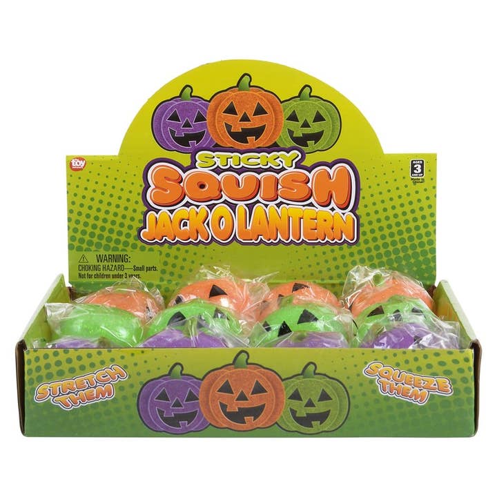 La Luna Bella - Toys - Wholesale Squishy Toy - Kids & Baby - 2" SQUISH STICKY JACK O LANTERN LLB Squishy Toys7