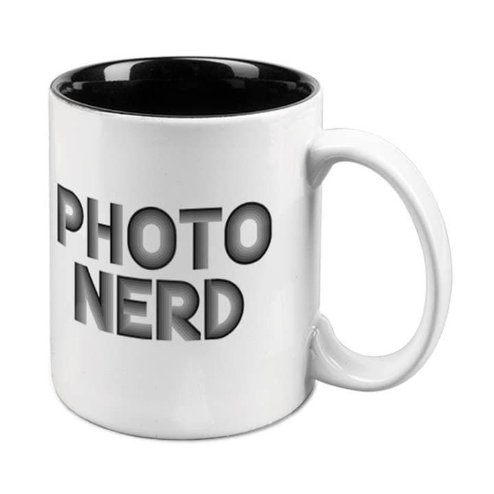 Photo Nerd Mug for wholesale by Popcorn Custom Products