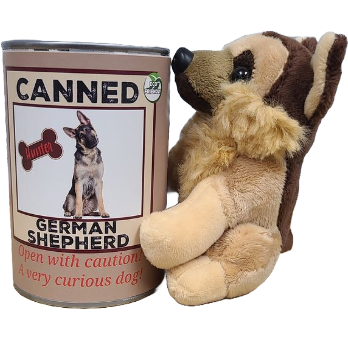 Canned Gifts - Wholesale Stuffed/Plush Toy - Kids & Baby - Canned German Shepherd | Stuffed Animal Dog Plush w/Jokes6