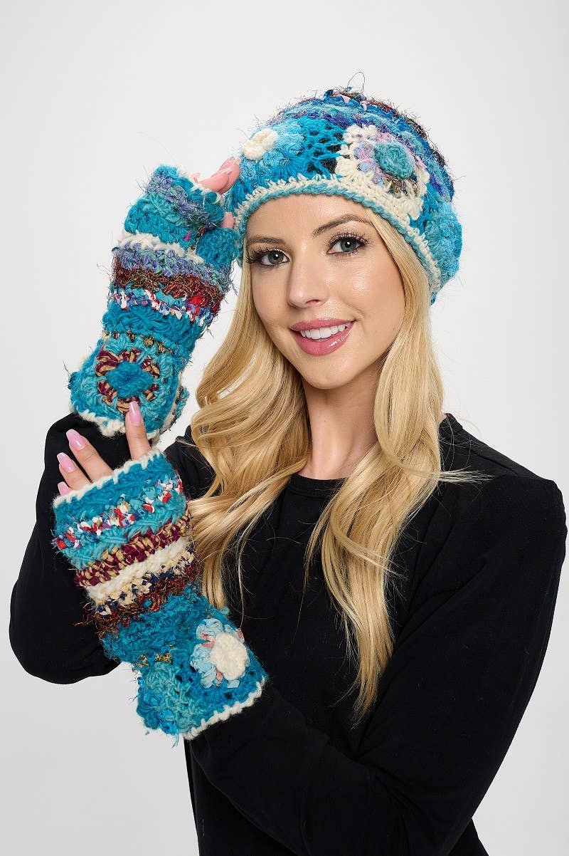 Kathmandu Imports - Wholesale Beanie - Women's - Womens Wool Accessories Sets (WL-284)