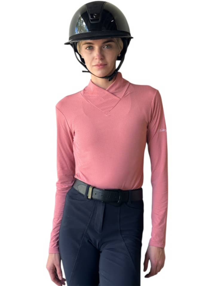 Kathryn Lily Equestrian - Wholesale Athletic top – Women′s - Turtle Lux Schooling Shirt1