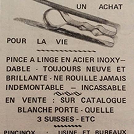 Clémentine Boutique - Wholesale Clothes Clips - Pincinox Set of stainless clothes peg x5 Made in France