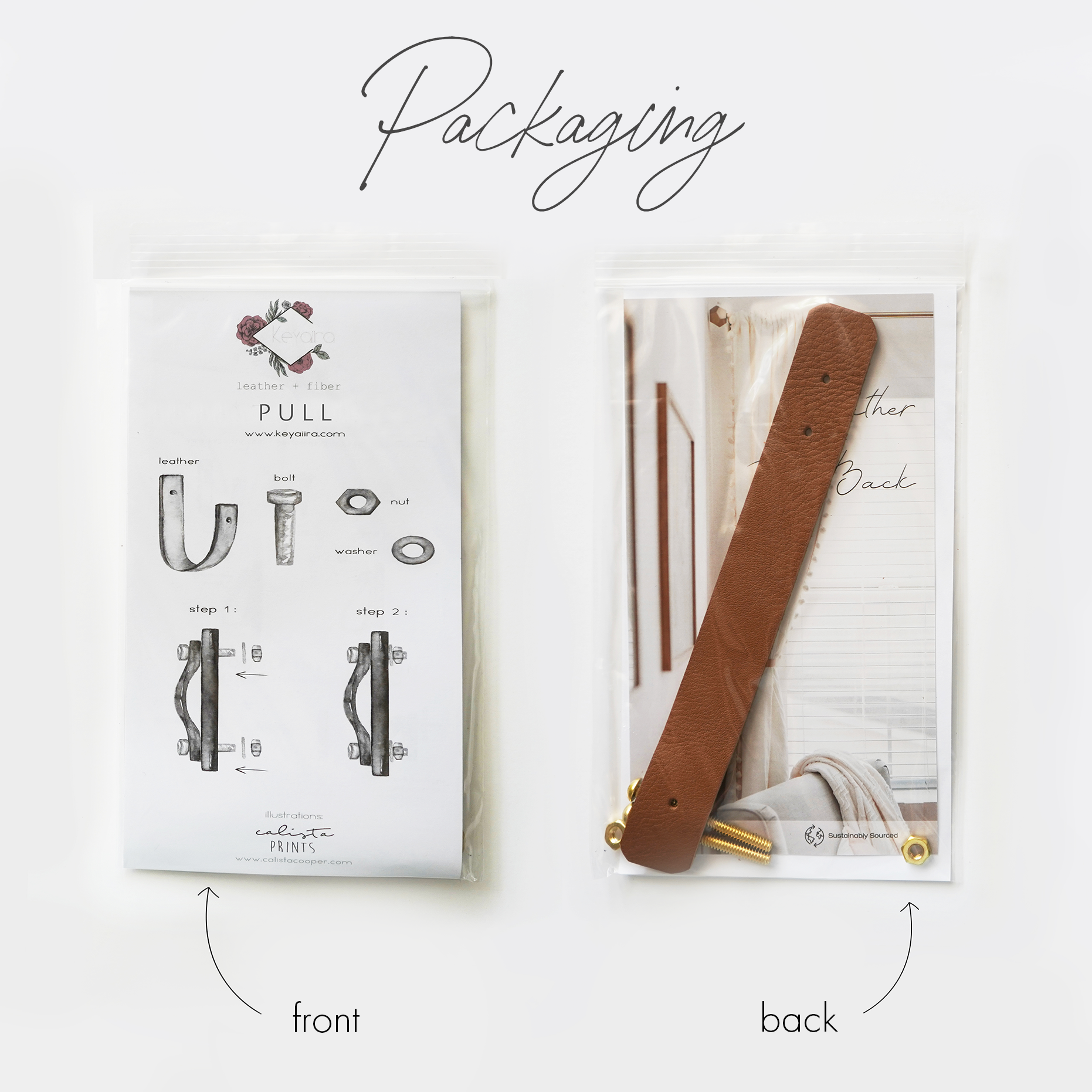 Keyaiira – wholesale Knopp/Handtag – Liten läder låda Pull [Round End]9